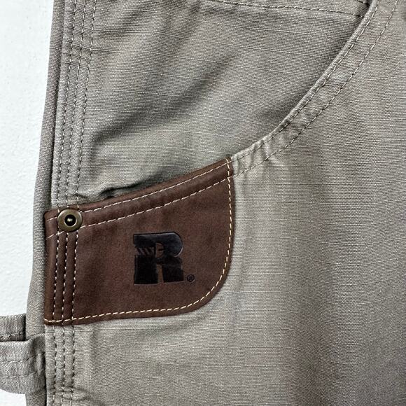 Wrangler Riggs Workwear Pants Ripstop Tan 40x34 Utility Cargo Carpenter Heavy - Picture 6 of 13